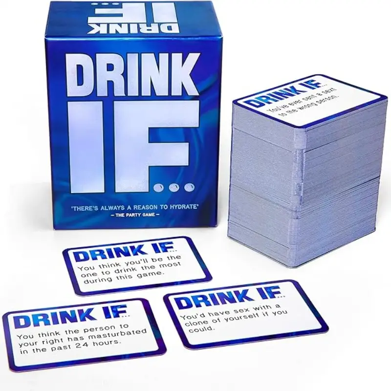 Drink If… Adult Drinking Game for Parties, Funny Icebreaker & Conversation Starter, Great for Bachelor Party, Game Night, Fun Gift for Adults