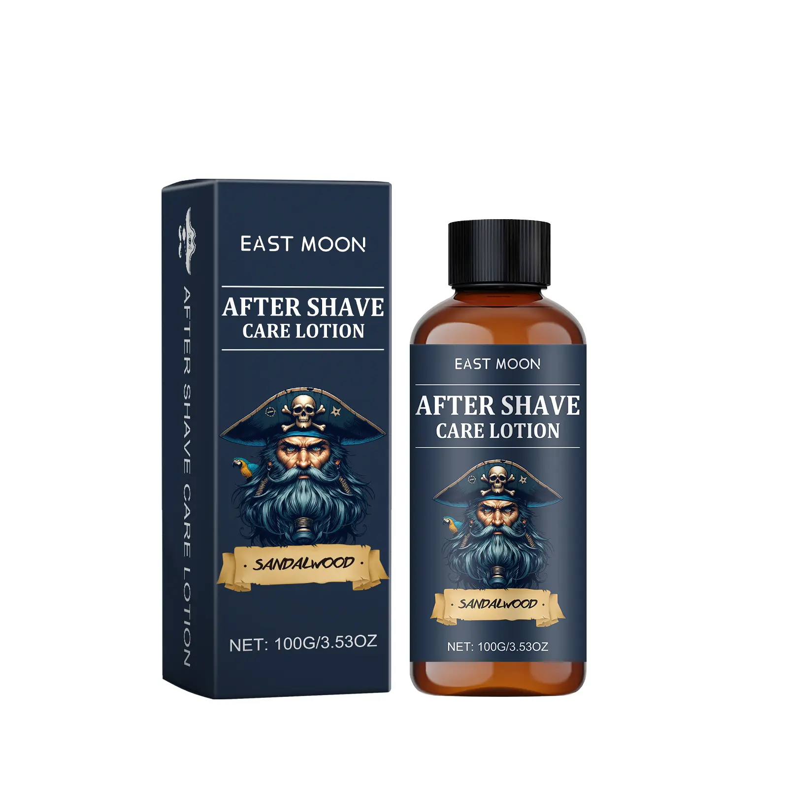 East Moon Men's Aftershave Cream - Refreshing Face Treatment That Moisturizes and Adds Gloss, Ideal to Apply Post-Shave