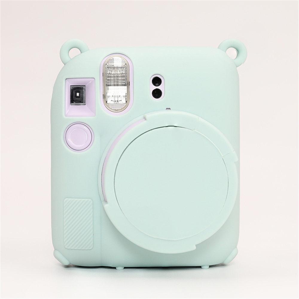 Soft Silicone Camera Bag Case For Fujifilm Film Instax Mini 12 mini 12 Body Cover Skin With Lens Cap