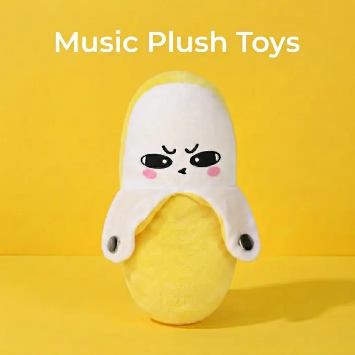 Music Plush Toy -Banana & Carrot Electric Plush Toys for Parent-Child Interaction, Couples & FriendsPrank Toy, Valentine's Day & Easter Party FunGift for Kids & Adults stuffed animals cute girlygifts