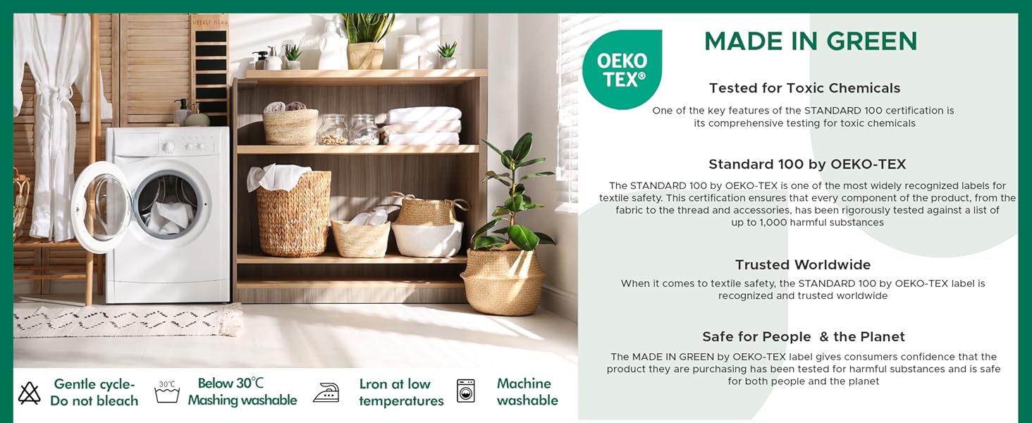 Wrap Around Bed Skirts for Queen Size Beds with 18" Long Drop, White Elastic Dust Ruffles Wrinkle & Fade Resistant Luxurious Machine Washable