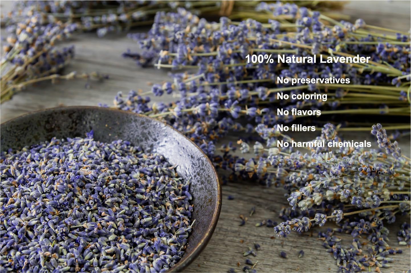 2 Pounds Lavender Buds Dried Flowers,100% Natural Dried Lavender Buds, Ultra Blue Grade (2 Pounds)