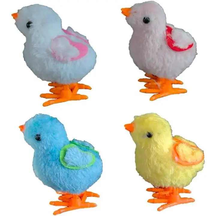 Bunny Jumping Chick Toys, Easter Wind Up Chick Chicken Hopping Windup Toy for Kids Toddlers Party Favors Goody Bag Fillers Gifts