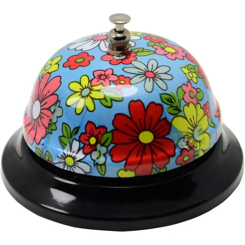 Desk Call Bell Service Ding for Restaurant Hotel Kitchen Party Office Receptionist Elderly Teachers Chef Large Cute 3.3 inch