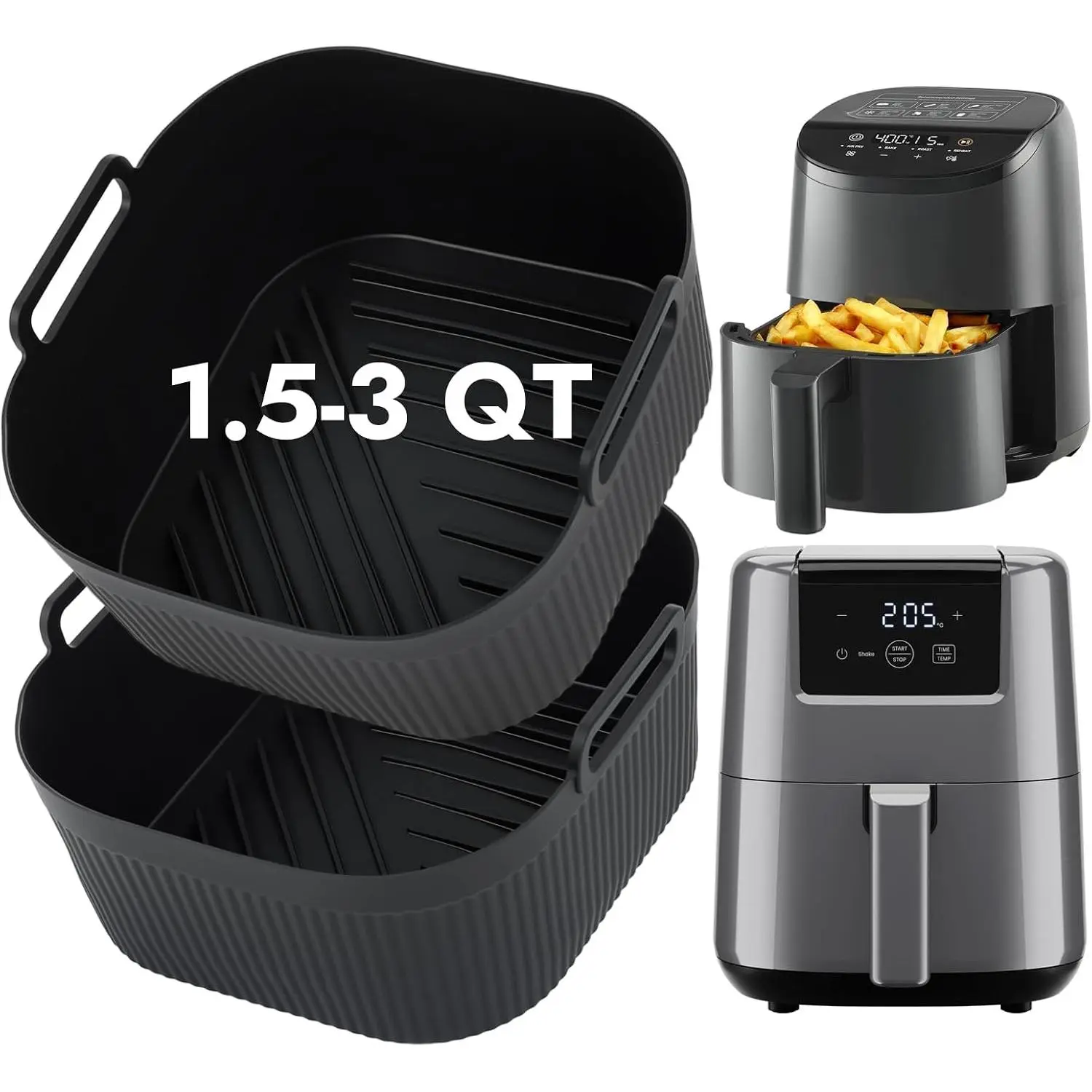 Small  Air Fryer Liners for 1.5 to 3 QT Airfryer, 5.5in Mini  Airfryer  Liner, Compatible with  2 Quart,  2.1QT,  2.6Qt,  Vortex 2QT Air Fryer