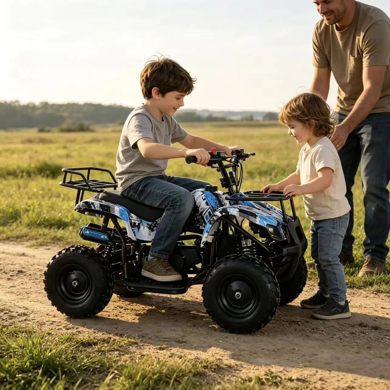 Children's outdoor racing toy cars, mini off-road riding toy cars, portable youth outdoor sports riding toys, all-terrain family travel equipment, suitable for children to use