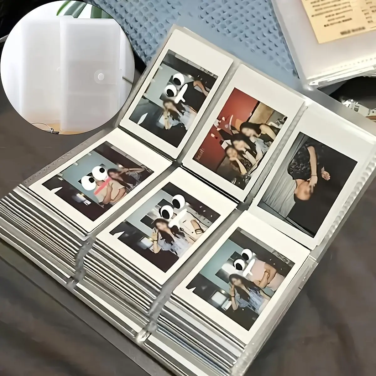 Clear Photo Album, Large-Capacity Photo Storage Album, Photo Organizer for Home Decor, Gift for Photographers & Anime Fans, Photo Strip Album, Picture Album