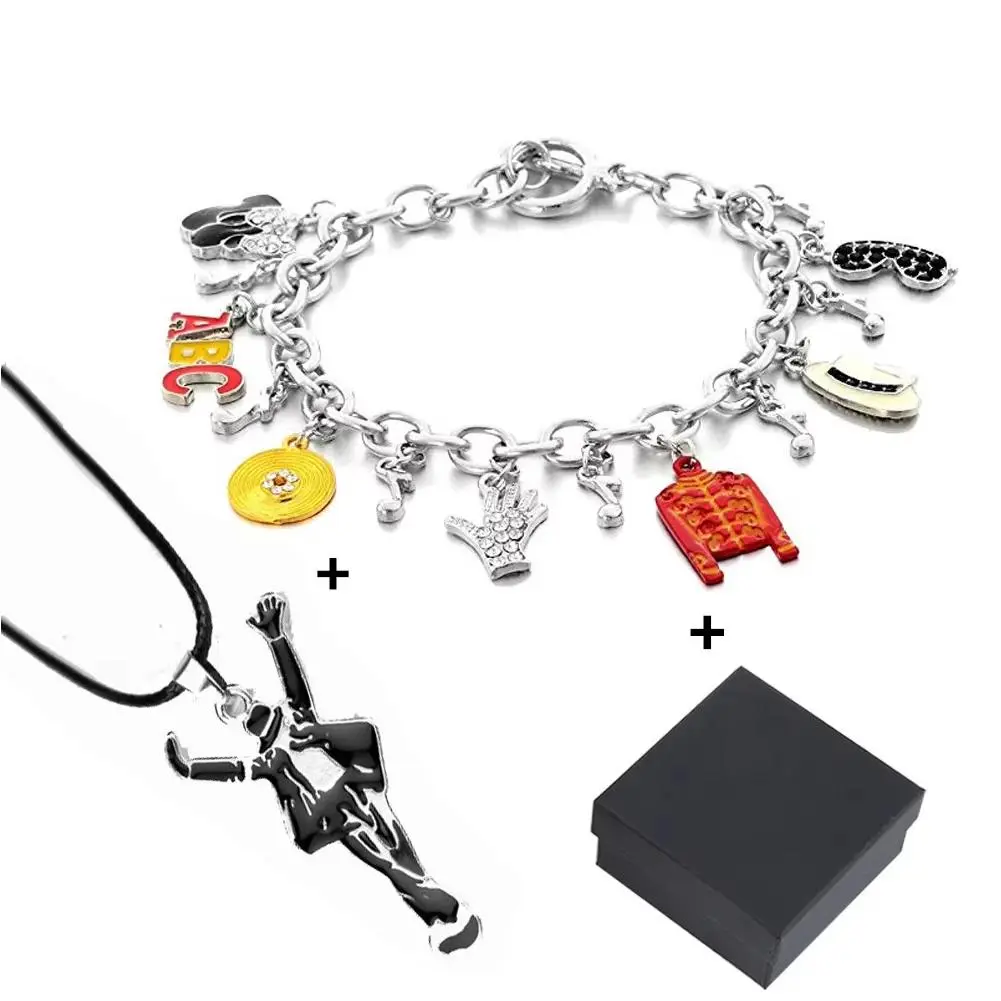 Bracelet with Classic Michael Jackson Necklace for Michael Jackson Fans Memorial Collection