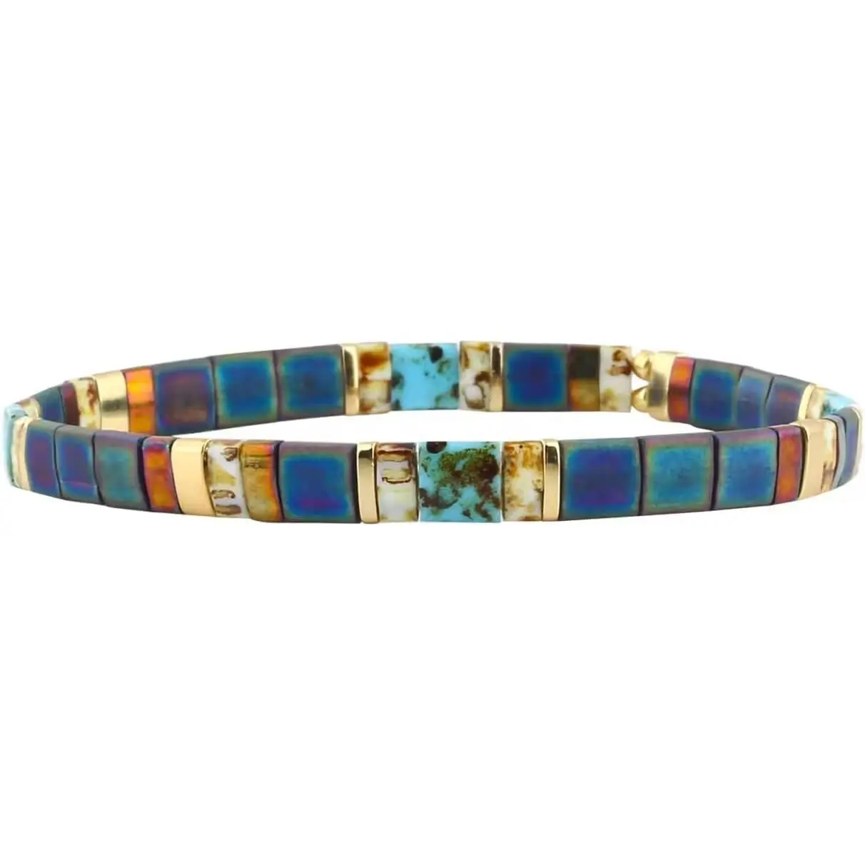 Colorful TILA Stackable Strand Bracelets  Friendship Bracelet Bangle TILA Stretch Bracelets for Women