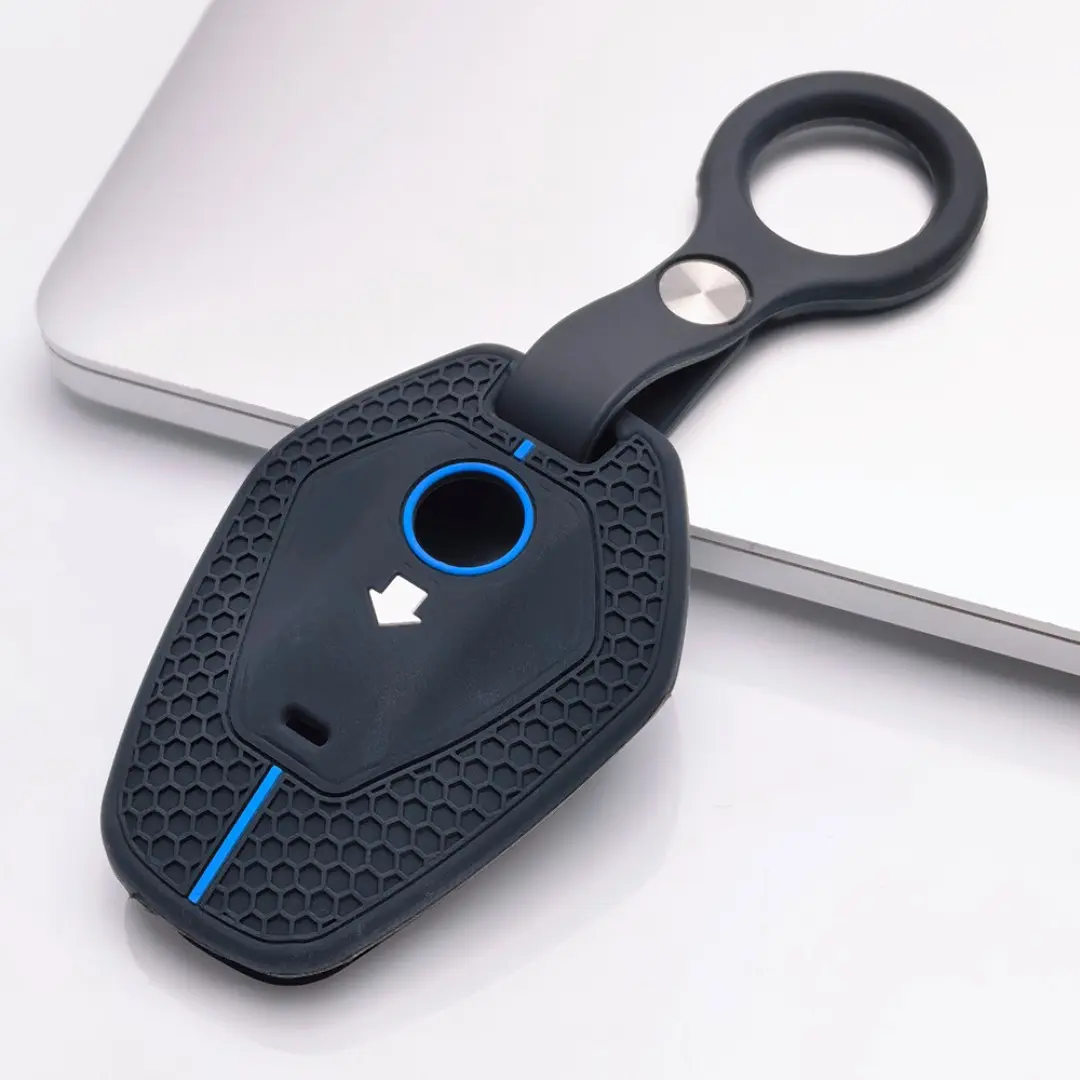 Premium Key Cover with keychain for BMW Motorcycle. Shockproof anti-scratch shell fits R1300GS R1300GS ADV R1300R R1300RS R1300RT. Protects keys from drops and dirt, durable protector for BMW motorcycle riders.