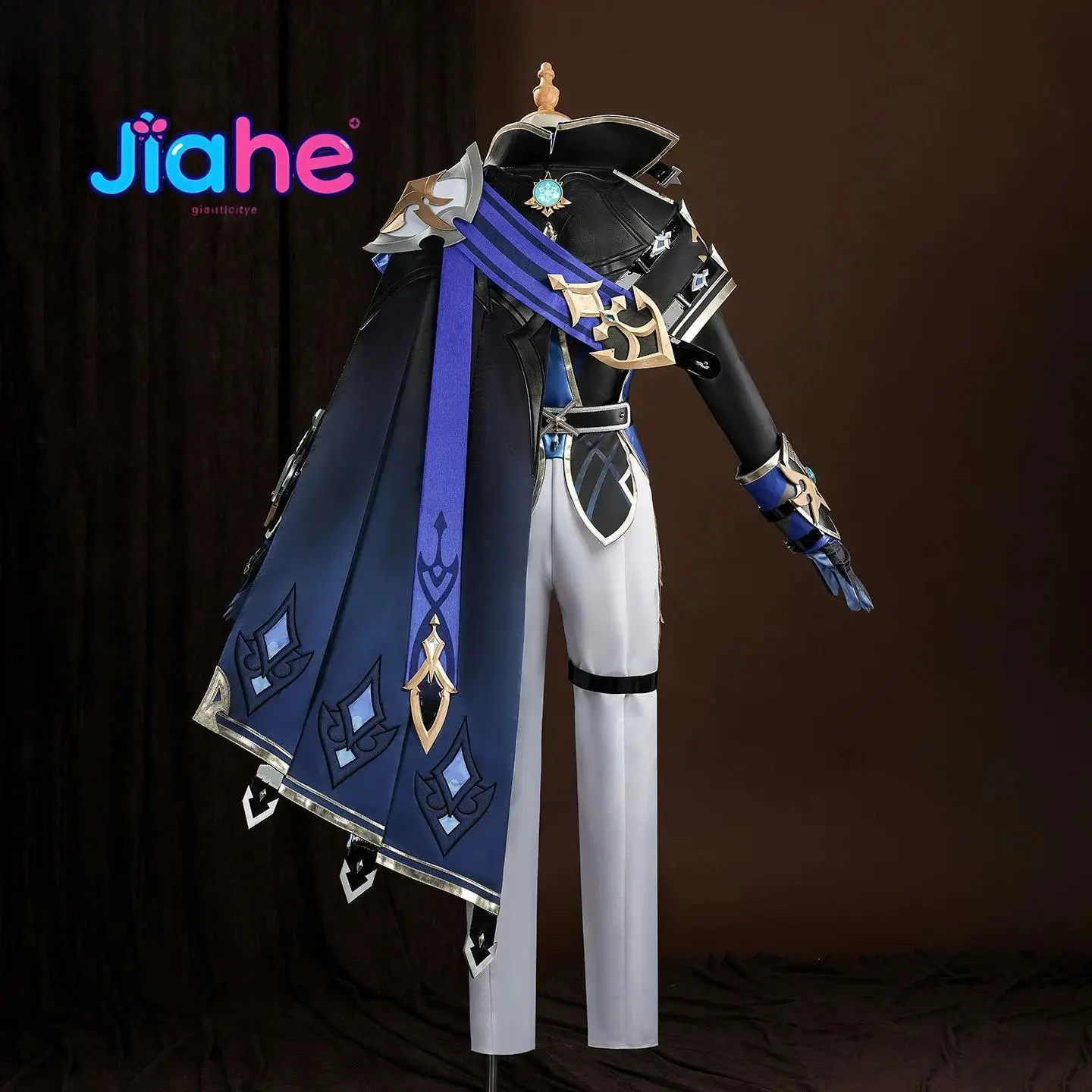 Lohen Game Genshin Impact Cosplay Costume Men Blue Lohen Knights of Favonius Wig Plus Size XS-2XL Halloween Carnival New Uniform