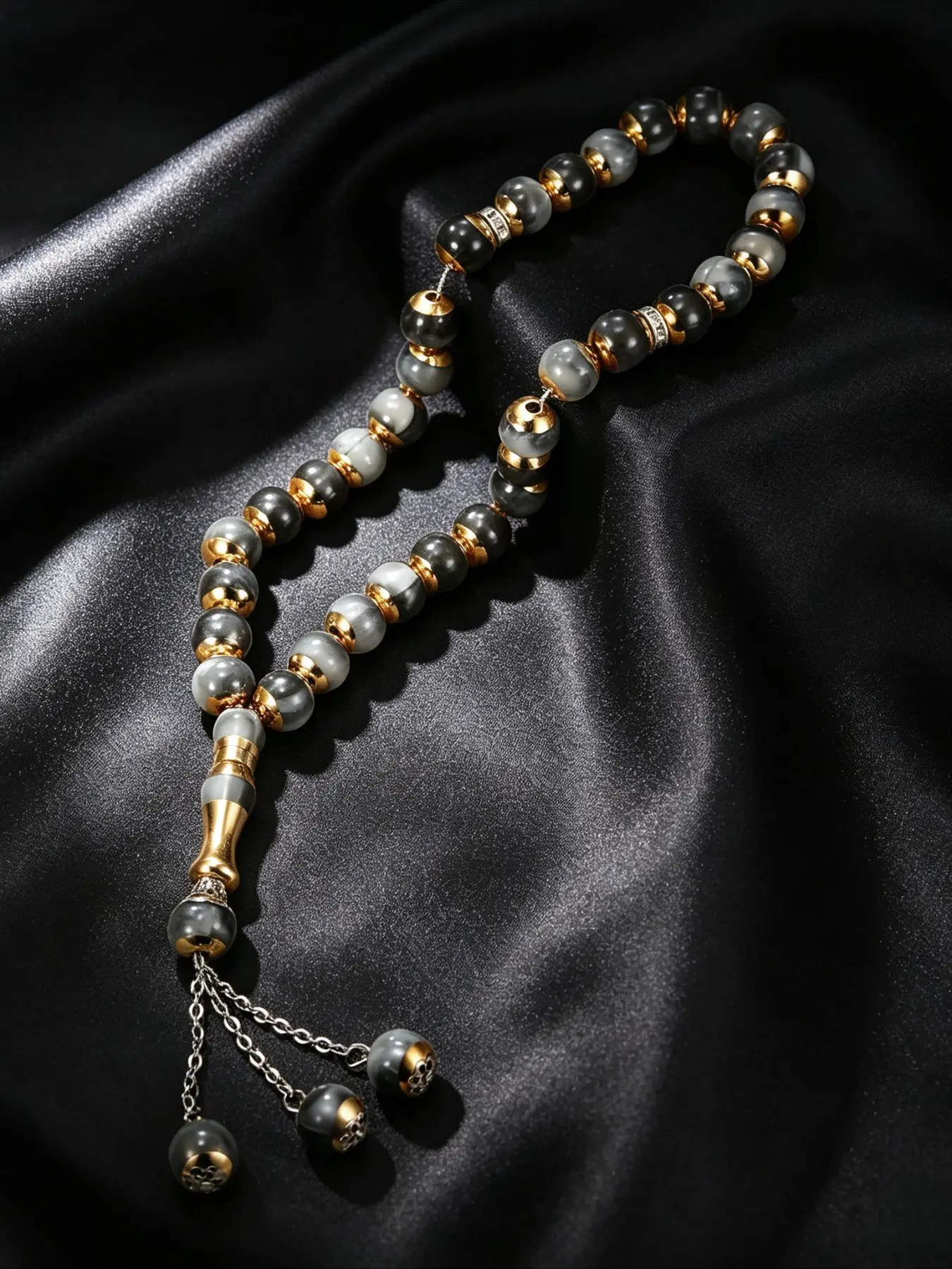 1-piece Fashionable, Modern, Personalized and Daily 33 Bead Islamic Prayer Bead Bracelet For Muslim, Men's Party Divination Gift