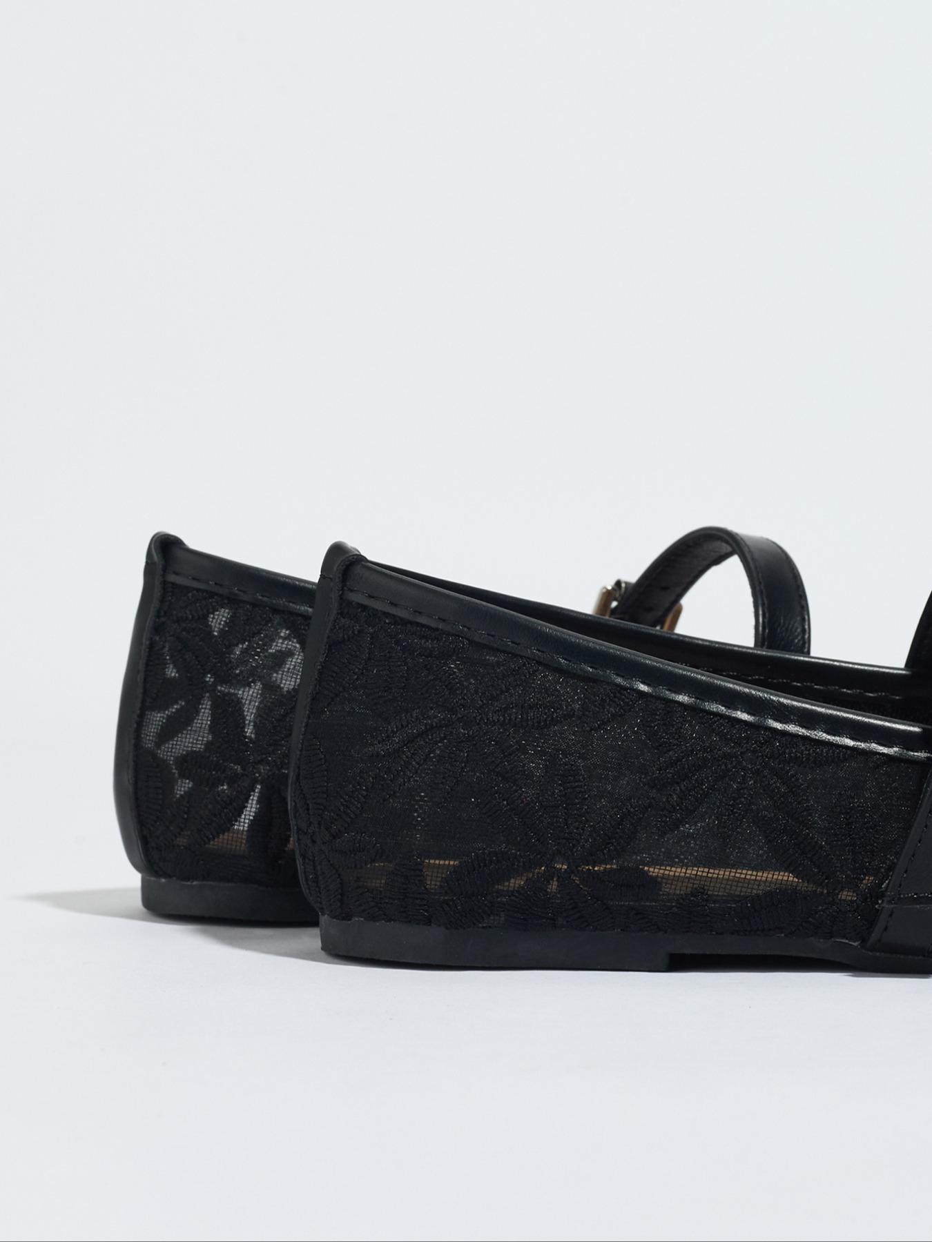 Women's Elegant Lace Pattern Ballet Flats, Fashionable Pointed Toe Casual Trendy Flat Shoes for Summer, Lightweight Breathable Comfortable Shoes for Daily Wear, Girl