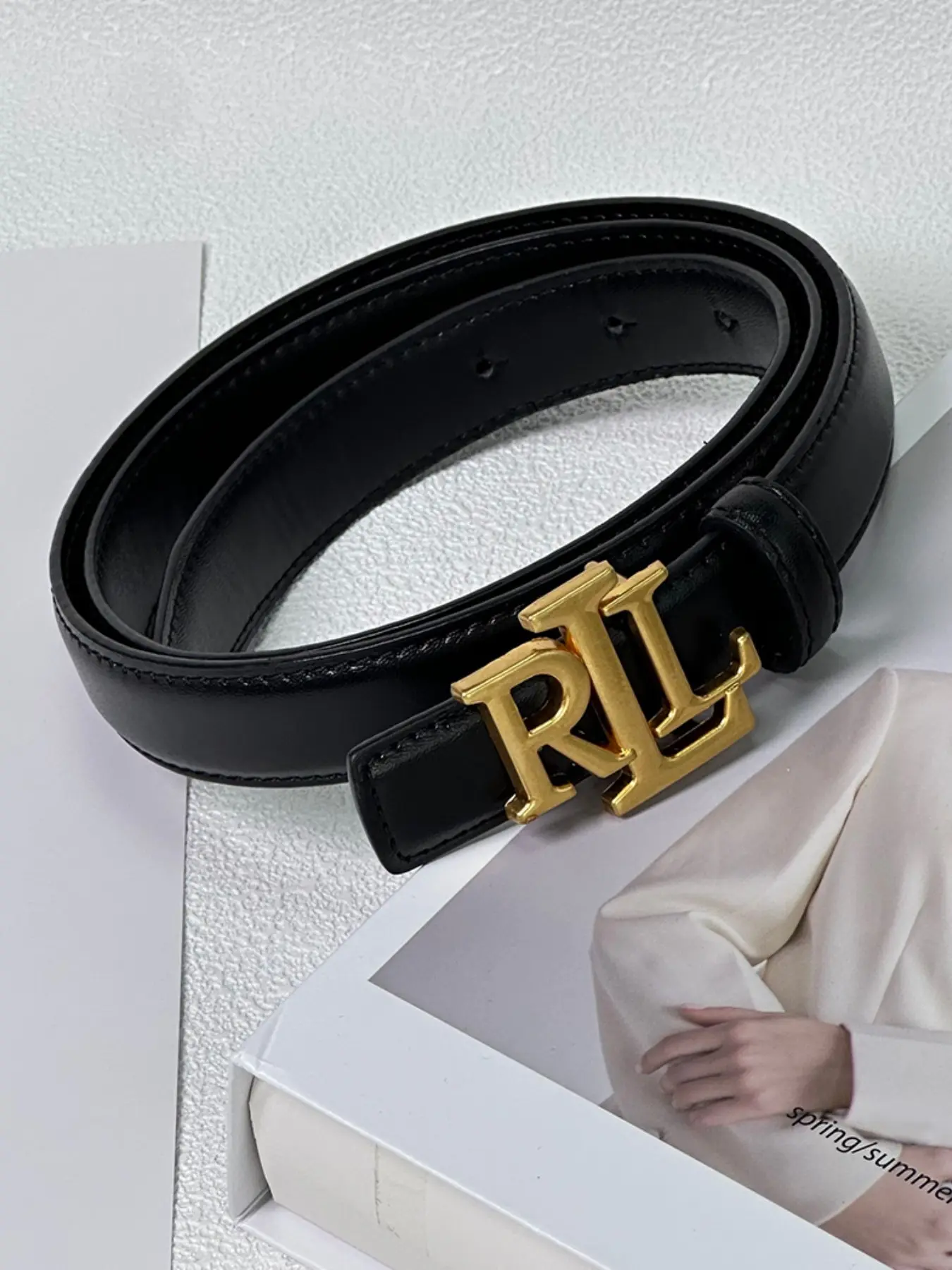 Women's Casual Letter Pattern Belt, All-Season Fashion Accessory, Versatile and Stylish, Perfect for Daily Wear, Trendy Women's Belts