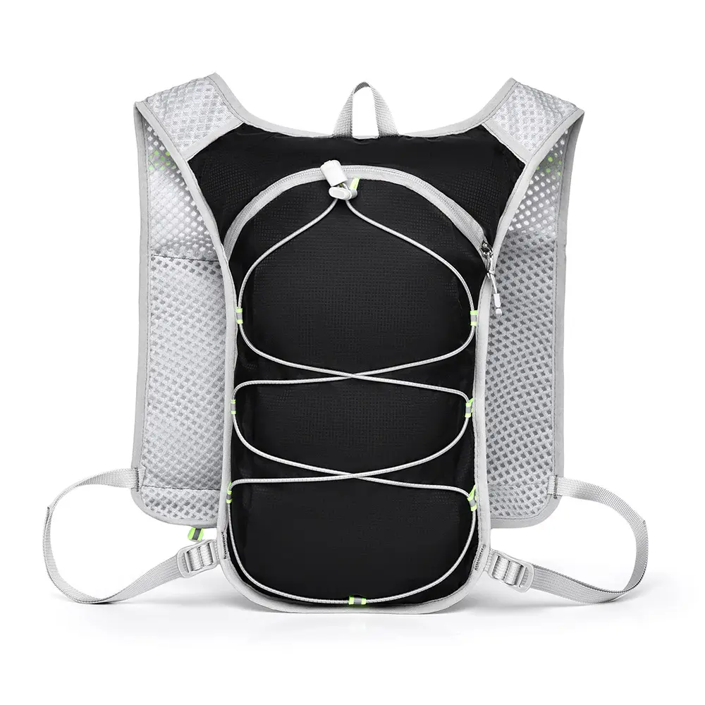 Lightweight Hydration Running Vest for Runners – Adjustable Fit Multi-Sport Nylon Mesh Backpack with Breathable Back, Jogging Equipment for Trail Running, Cycling, Trail Runs, Activewear, Unisex