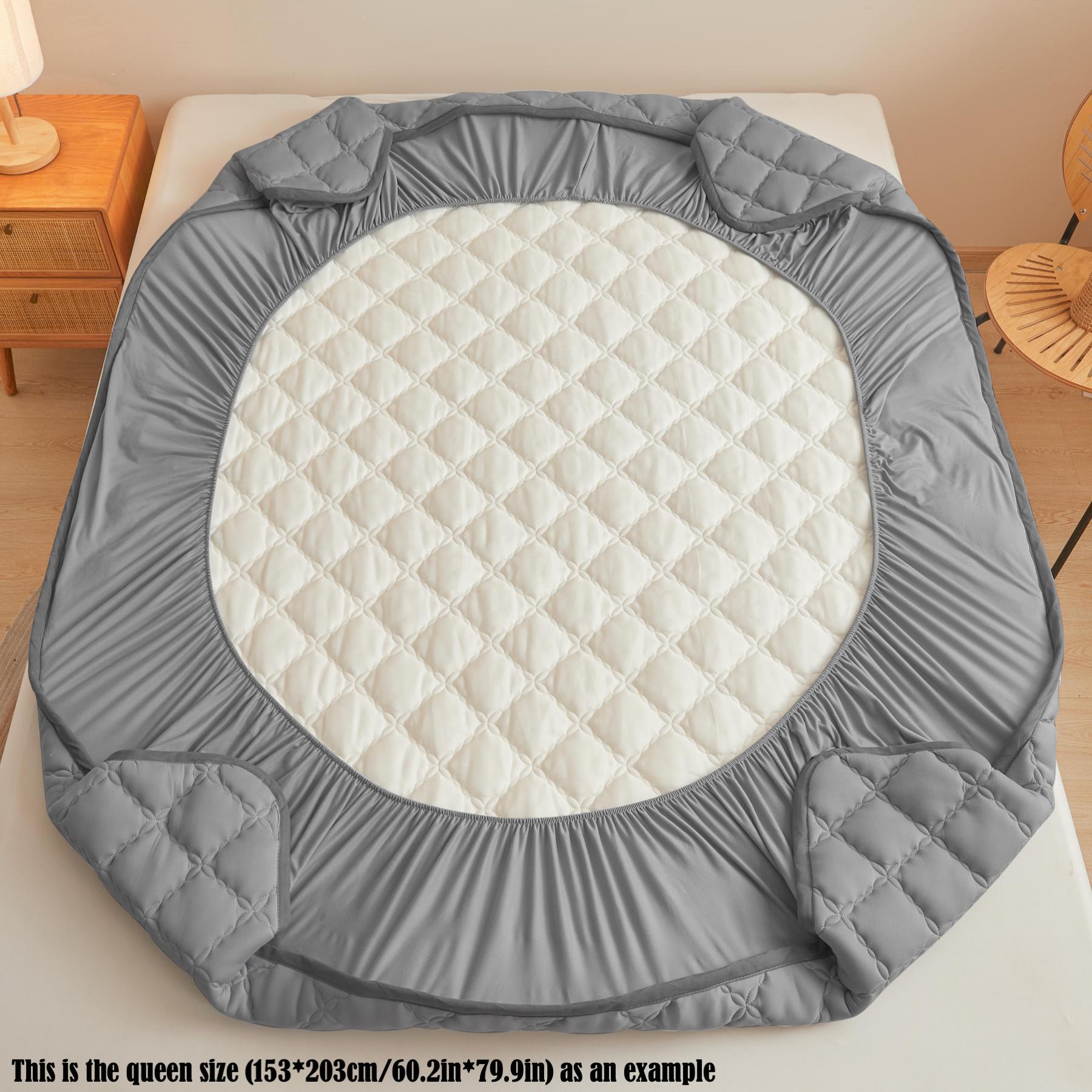 Waterproof Quilted Removable Mattress Cover, 1 Count Soft Comfortable Breathable Mattress Protector, Bedding Supplies for Bedroom, Guest Room, Apartment, School, Home, Hotel #GLOBAL PICKS