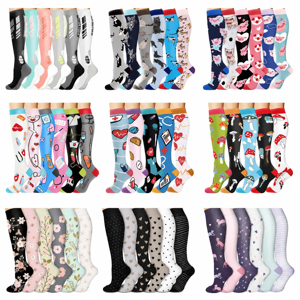 Unisex Mylon Fiber Running Socks for Running, Hiking - High-Performance, Breathable Moisture-Wicking Fabric, Arch Support, Seamless Design, Ideal for Long-Distance Endurance Activities