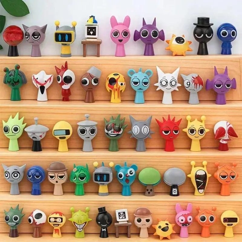 2025 new 24pcs/48pcs Sprunki Figures Mode Toys Sprunki Incredi box Anime Action Figures Sprunki Game Cartoon
