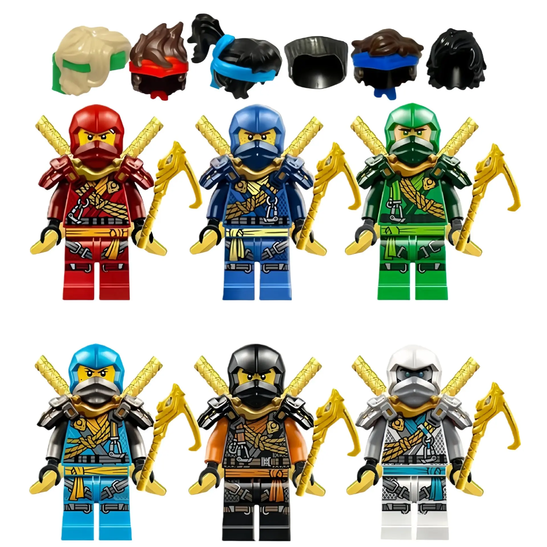 Season 18 Mountain Climber Fantasy Warrior Minifigures, Small Particle Bricks With Double Sided Printing & Matching Decor Attachments, DIY Assembly Collectible Character Set For Boys Desktop Display, Plastic Building Blocks