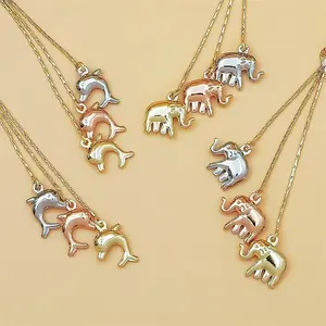 Women's Comfortable Elegant Copper Elephant Dangle Earrings with Tassel and Dolphin Charms, Animal-Inspired Statement Fashion Jewelry for Evening Wear and Daily Styling