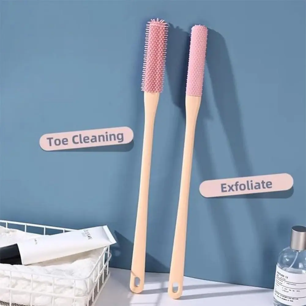 2pcs Foot Scrubbing Brush for Shower, Foot Cleaner, Soft Exfoliating Bath Brush, Bathing Accessory, Bathroom Gadgets