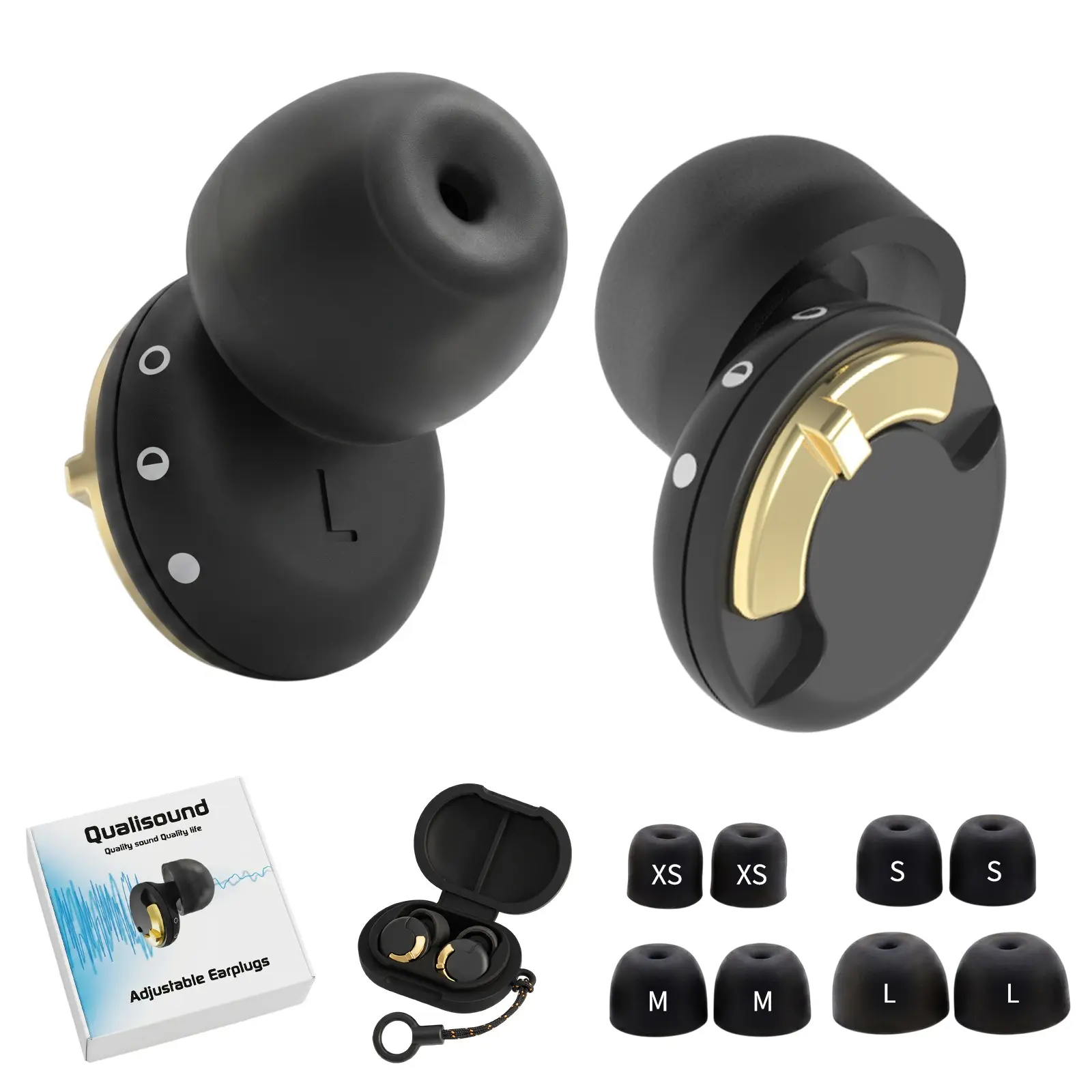 2026 Pro Ear Plugs 32dB Noise Cancelling Ear Plugs  Three-level adjustable Noise Blocking with 6 Ear Tips, All-Day Comfortable Fit Earplugs