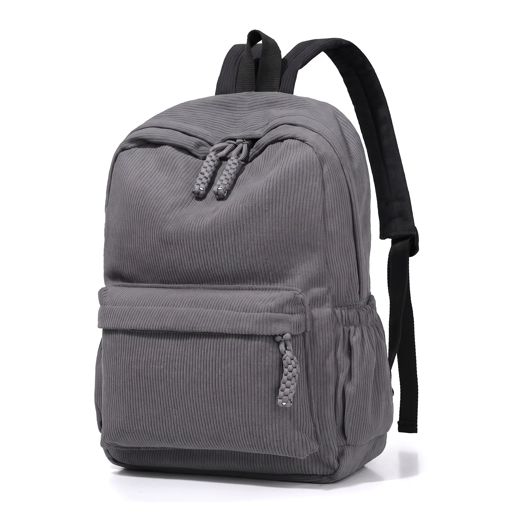 Ultra Light Corduroy Backpack For College Daily Travel 15 Inch Laptop Bag 20 35L Large Capacity Casual School Bag Unisex Solid Color