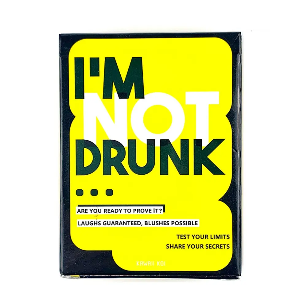 55 Card Drinking Game for 2-8 Players, Fun Party Game, Birthday Gift, Interactive Icebreaker for Christmas and Halloween Parties