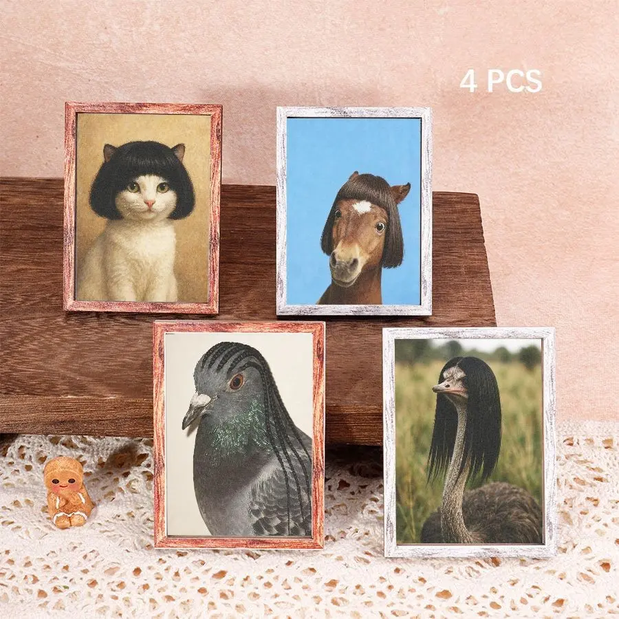 4 Fun Animal Refrigerator Magnets, Creative Home Decor, Suitable for Living Room, Dining Room, Kitchen, Bedroom, Great Holiday Gift