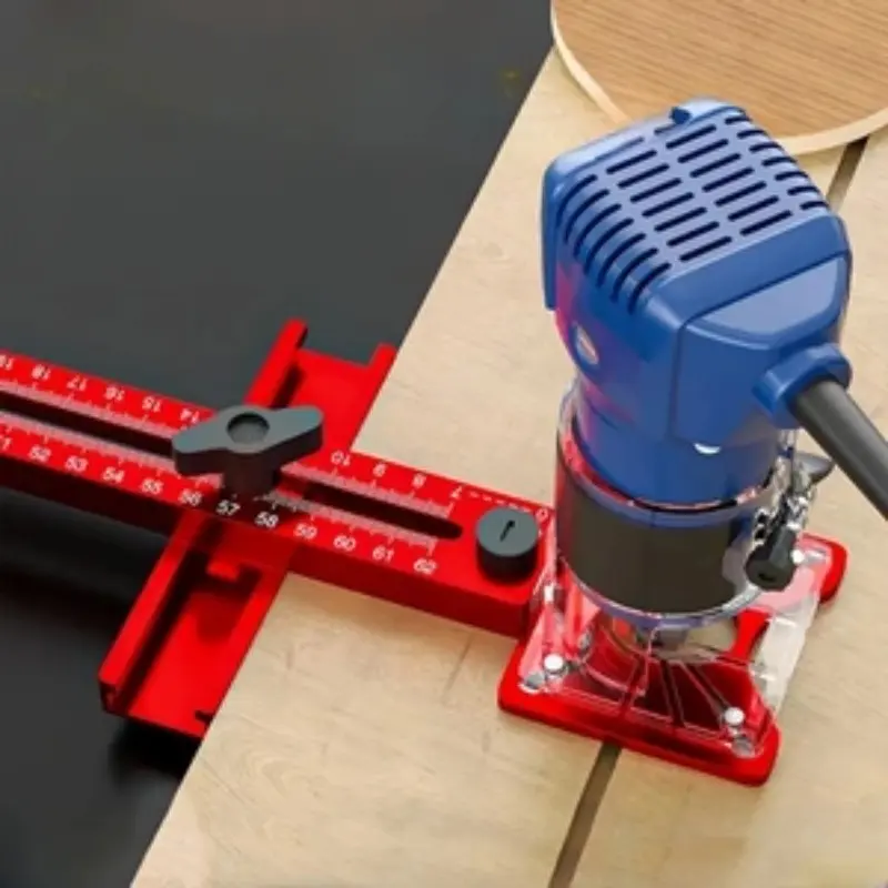 3-In-1 Aluminum Alloy Carving and Milling Fixture, Precision Cutting Tool for Woodworking Projects, Multi-Functional DIY Helper