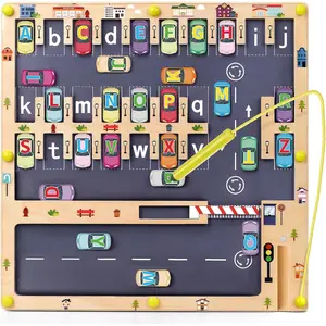 Wooden Magnetic Alphabet Maze Letter Puzzle, Montessori Fine Motor Skills Toys for Boys Girls 3 4 5 Years Old, ABC Learning Toys for Kids Age 3+, Christmas, Birthday Presentfidget toys