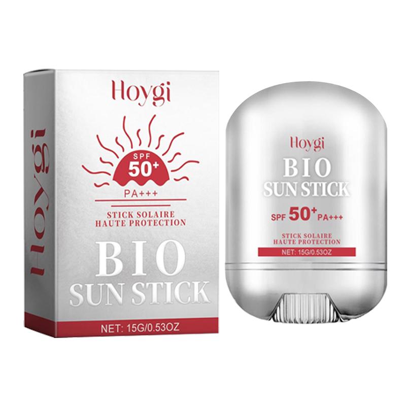 2 Counts Hoygi Bio Stick Pro - Cotton Airy Sun Stiack (Broad Spectrum/SPF50+ PA++++) 15g | Mattifying & Soothing Korean Sun Stick Sun Care Product for Women & Men, Sunblock SPF