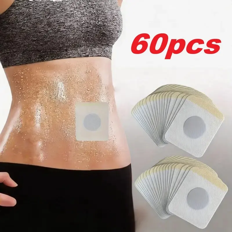 Natural Health Support Patches, 60 Sheets Per Pack, Enhances Fitness Performance & Abdominal Tightening, Easy Application Daily Use, Heating Patch, Heat Pad