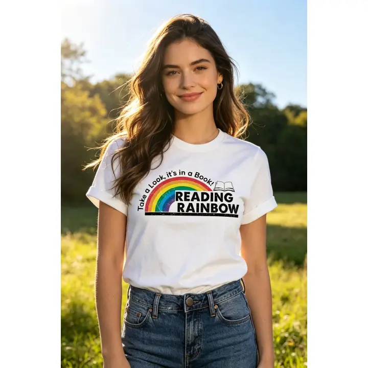 Women's Pure Cotton Short-Sleeve Graphic Print T-Shirt - Soft, Breathable, Machine-Washable All-Seasons Sports Casual Top for Reading Lovers