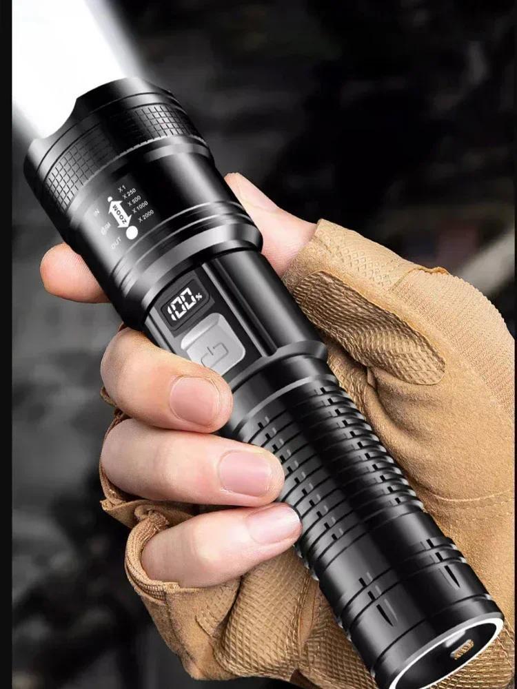 Powerful LED Flashlight USB Rechargeable Torch Super Bright Hand Light Emergency Camping Multifunctional Lantern Fishing Light Powerful LED Flashlight USB Rechargeable Torch Super Bright Hand Light Emergency Camping Multifunctional Lantern Fishing Light