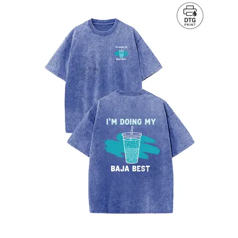 Women's Fitted Retro Print Cotton T-Shirt - Breathable Soft Heavy Cotton Fabric, Vintage Acid Wash, Round Neck, H-Type, Comfortable Simple Style Everyday Casual Streetwear Short Sleeve Top, Sohochic Graphic Tee
