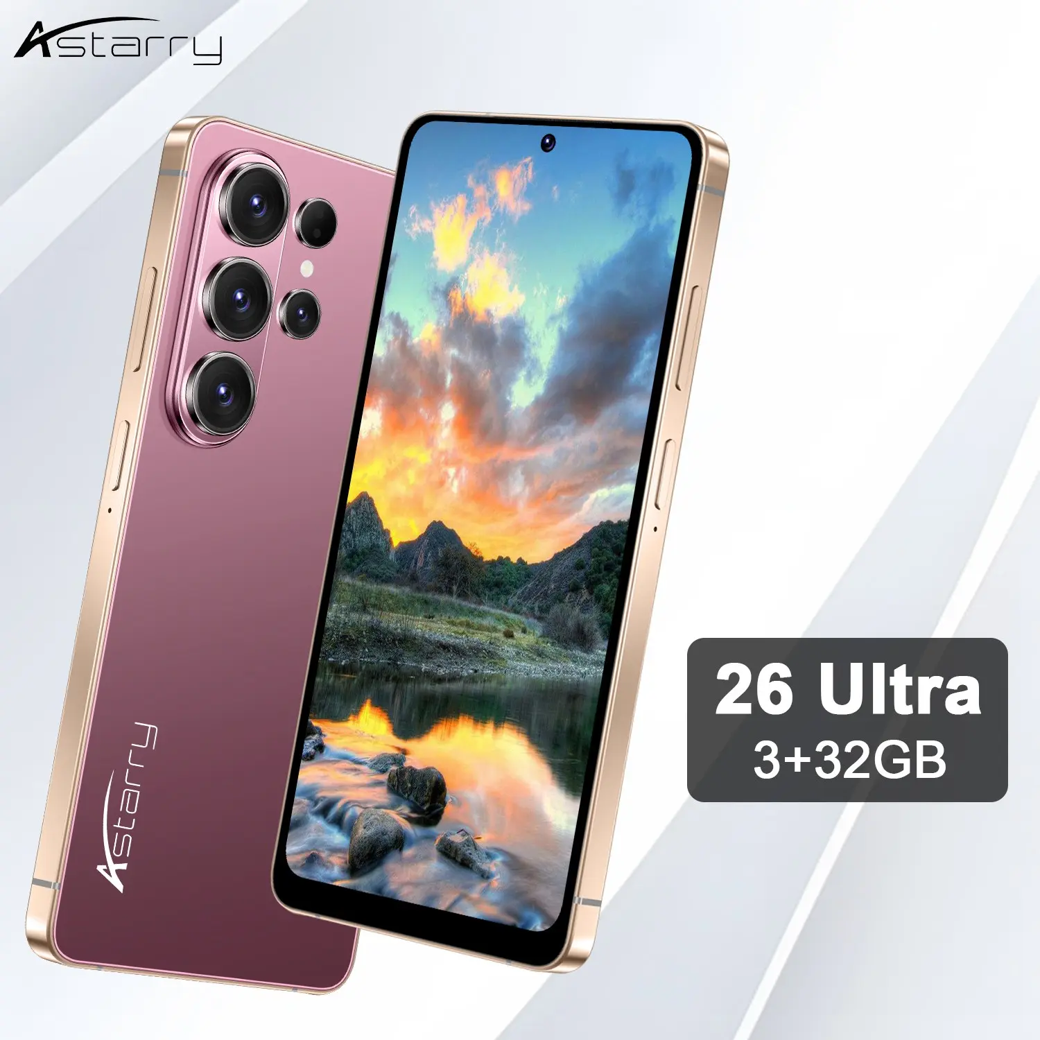 Atarry-26 Ultra Smartphone, 6.75-inch HD Display, 3GB+32GB Memory, 4100mAh Battery, 5MP+13MP Camera, Dual SIM Dual Standby, Android 12 System, Global Unlocked 4G Network, Face Recognition & Stylus Pen