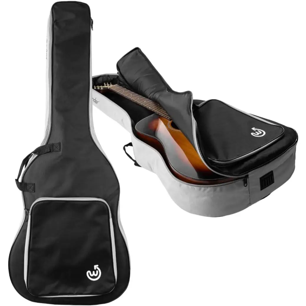 Lightweight Acoustic Guitar Gig Bag with Large Accessory Pocket and Adjustable Backpack Straps; (WF-GB-ACOU)