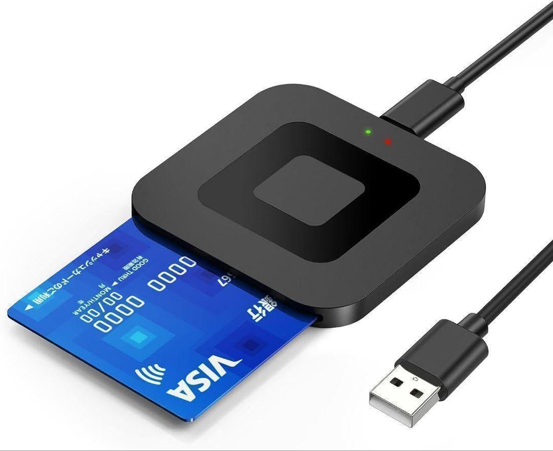 Square Smart Card Reader USB 2.0 ATMC AC DNI IC Bank Card Tax Reporting - E-commerce