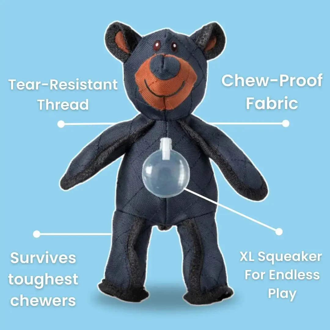 Bear 2.0 Dog Toys Aggressive Chewer Durable Powerful Chew Toy Small Medium Large Breed Extreme Chewing Interactive Games Pet Toy