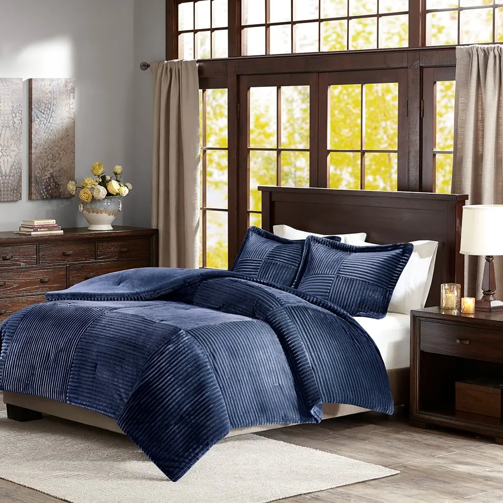 ARCH King/Cal King Plush Down Alternative Comforter Set - All-Season Soft Microfiber Bedding, Hypoallergenic Duvet Insert with Corner Tabs, Machine Washable, White, King/California King Size Options, Home Furniture and Household Product Search