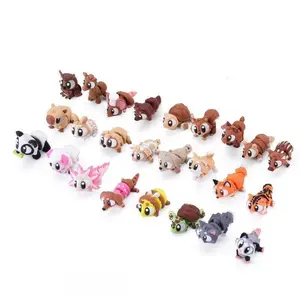 24/50Pcs 3D Printed Mini Movable Joint Animal Figurines Set, Realistic Collectible Mini Statues for Home Office Desktop Ornaments Decorations & Collection Display