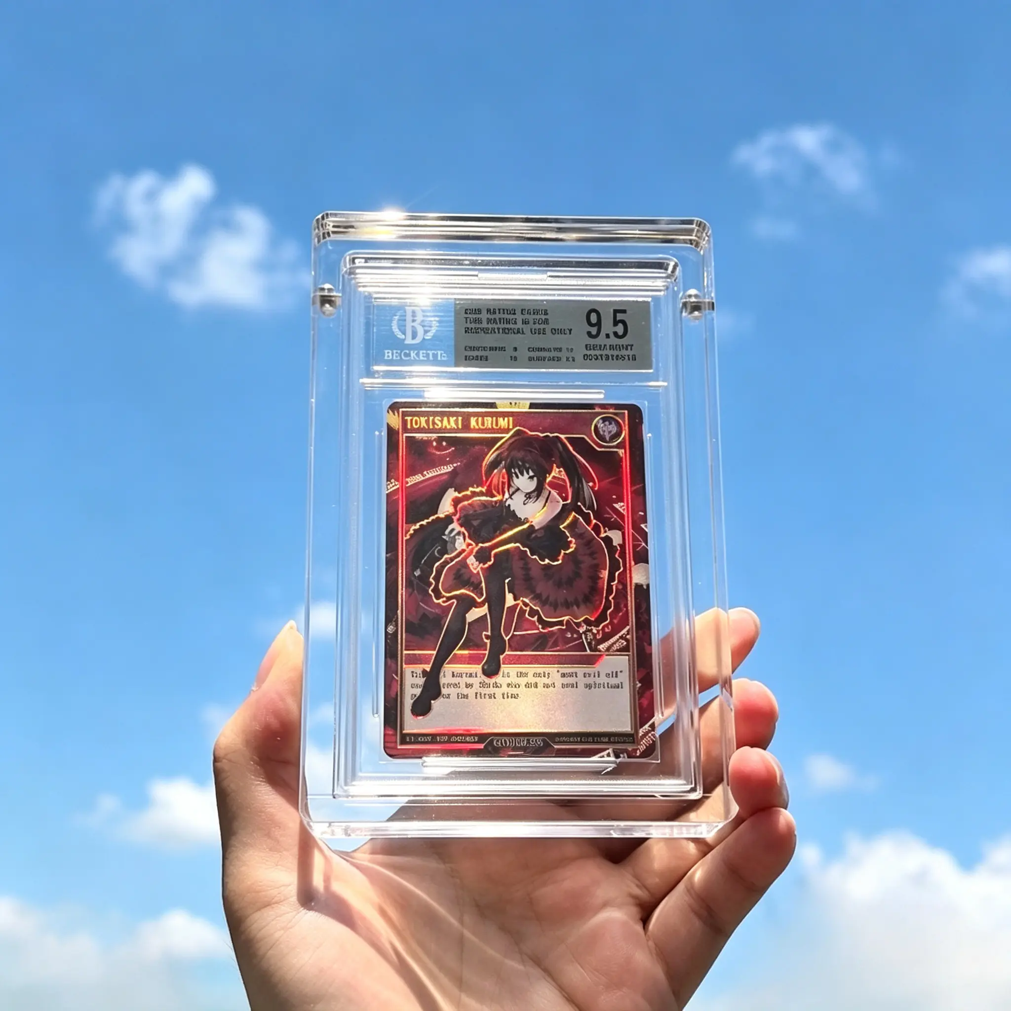 Premium Acrylic Magnetic Display Protector Case for BGS Graded Card Slabs, Trading Card Collectibles Accessory, Graded Cards