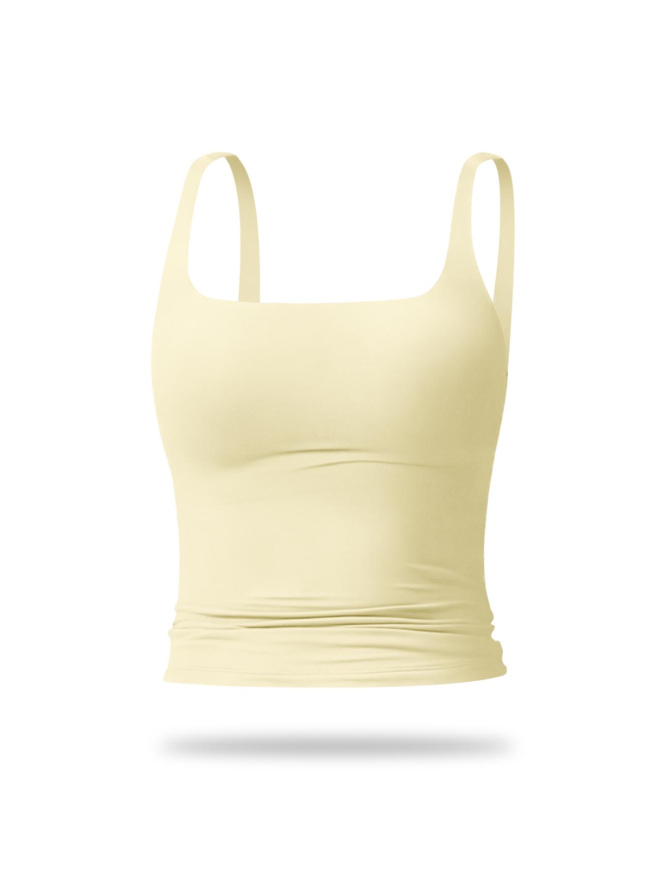 Women's Solid Color Sports Tank Top, Casual Comfy Breathable Sleeveless Workout Top for Yoga Gym Workout Running, Ladies Sportswear for All Seasons, Athletic Yoga Tops