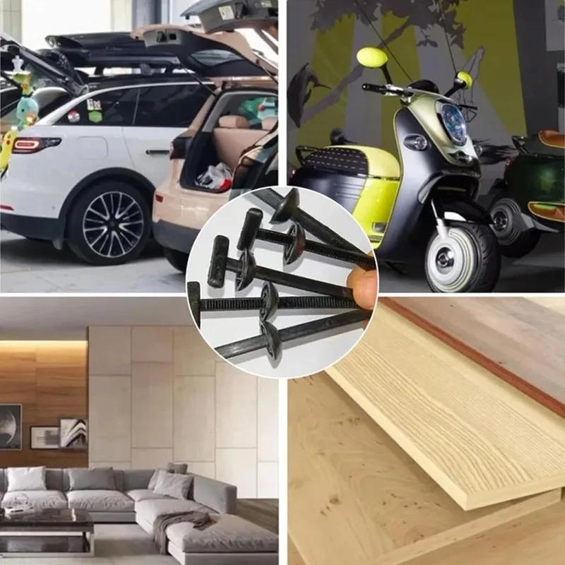 50pcs Nylon Cable Tie Buckle Car Fastener Clip for Fender Liner Mud Flap Trunk Interior Fixing