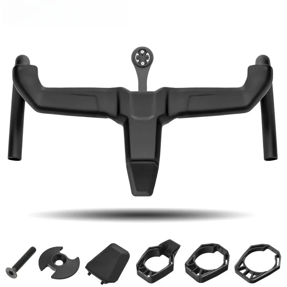 Aero Carbon Integrated Handlebar for Road Bike, Full Internal Cable Routing OD2 28.6 31.8mm