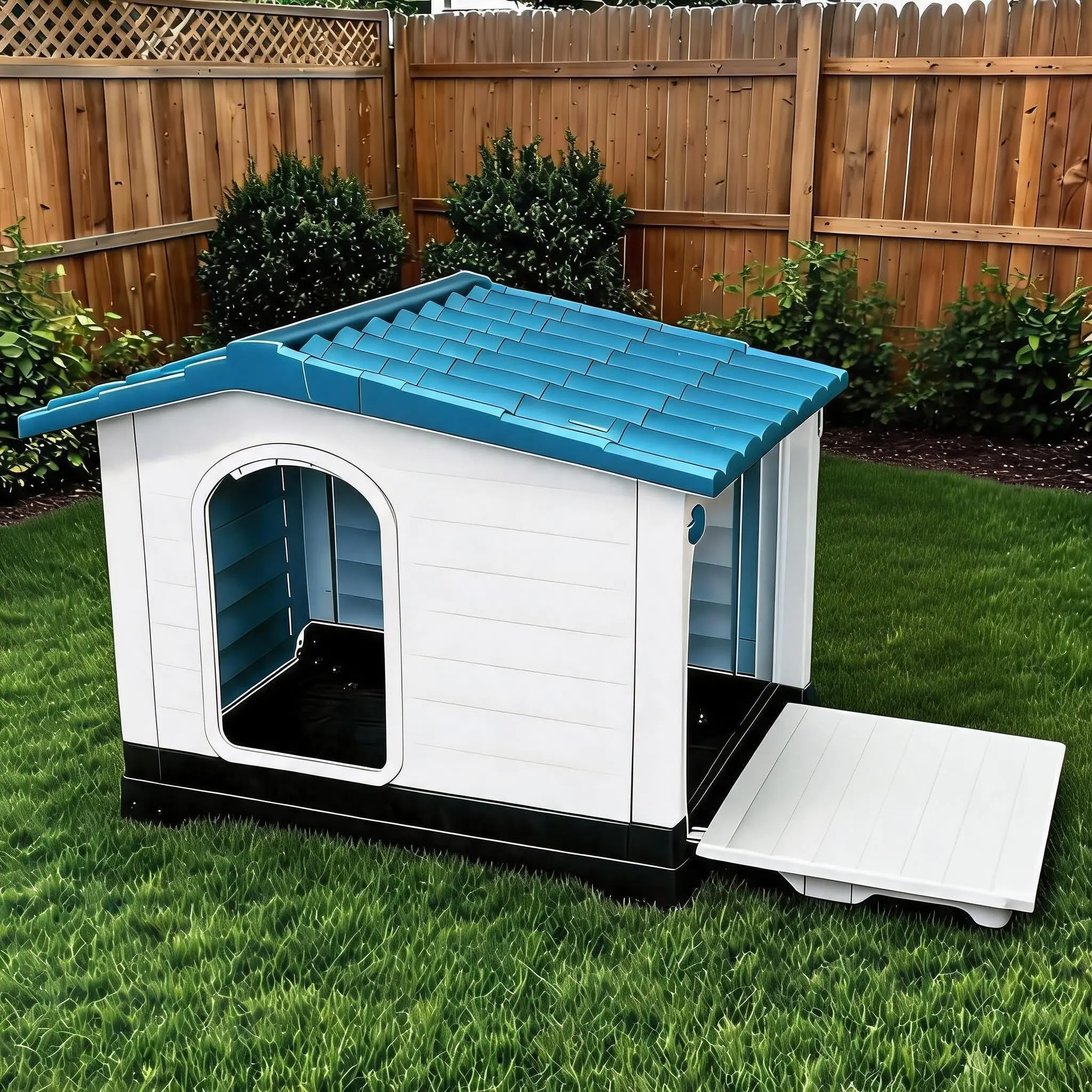 Durable & Comfortable Dog House - Sturdy Indoor/Outdoor Pet Kennel Shelter - Weatherproof, Easy Assembly, Ideal for Small & Medium Dogs