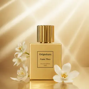 Origoaura Elegant Gold Bottle 50ML, Sophisticated Floral Vanilla Scent, Luxurious Design, Perfect Gift, Single Item Liquid Product
