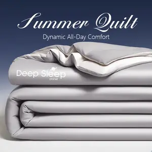 All Season Soft Cooling Blanket, Breathable Air Conditioning Bed Cover for Living Space, Guest Bedroom and Night Rest