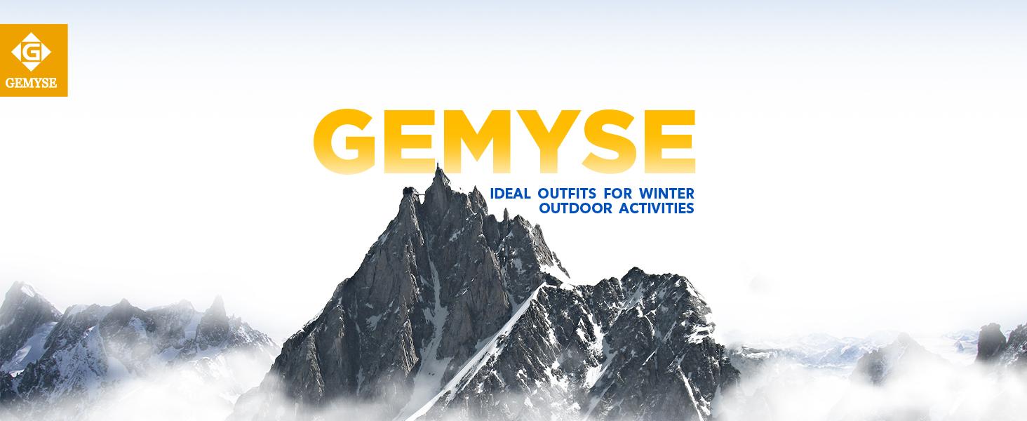 GEMYSE Men's Mountain Waterproof Ski Snow Jacket Winter Windproof Rain Jacket extreme cold weather jacket